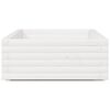 vidaXL Fioriera da Giardino Bianca 110x60x26, 5cm Massello di Pino