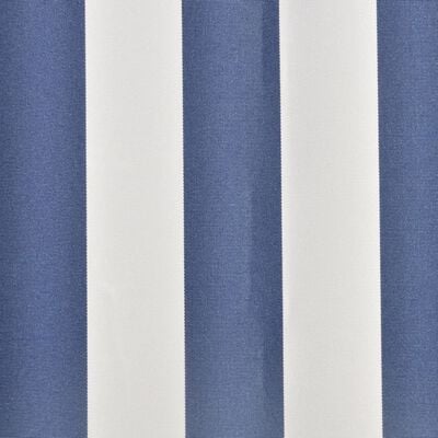 vidaXL Tendone Parasole in Tela Blu e Bianco 500x300 cm