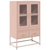 vidaXL Credenza Rosa 68x39x111,5 cm Acciaio