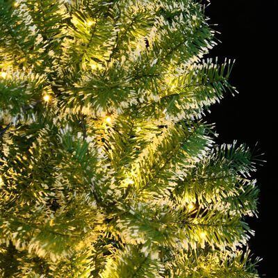 vidaXL Albero di Natale Artificiale con 150 LED e Neve Fioccata 120 cm