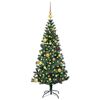 vidaXL Albero di Natale artificiale con luci integrate Verde 150 cm