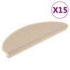 vidaXL Tappeti Autoadesivi Scale Aspetto Sisal 15 pz 65x21x4cm Berbero