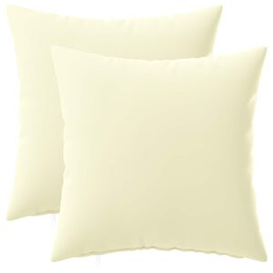 vidaXL Federa 2 pcs HEERLEN Crema 30 x 30 cm Poliestere