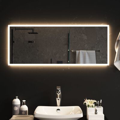 vidaXL Specchio da Bagno con Luci LED 40x100 cm