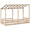 vidaXL Letto per Bambini con Tetto 75x190 cm in Legno Massello di Pino