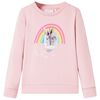 Felpa da Bambina Rosa Chiaro 140