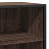 vidaXL Credenza Rovere Marrone 35,5x35x76 cm in Truciolato e Metallo