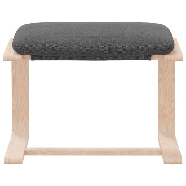 vidaXL Poggiapiedi Grigio Chiaro 51x41x40 cm in Tessuto