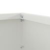 vidaXL Bordura per Prato Bianco 40 x 40 x 13 cm Acciaio