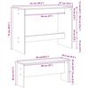 vidaXL Set Tavolo da Pranzo con Panche 3 pz Bianco in Truciolato