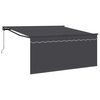 vidaXL Tenda retrattile Antracite 300 x 250 cm Poliestere e Alluminio