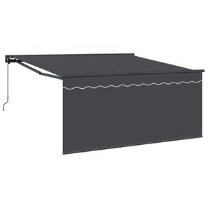 vidaXL Tenda retrattile Antracite 300 x 250 cm Poliestere e Alluminio