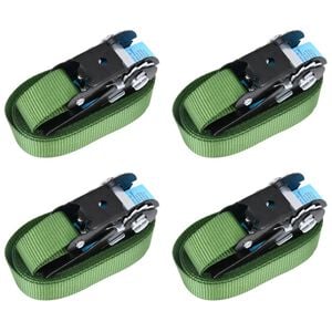 vidaXL Cinghie d'Ancoraggio a Cricchetto 4 pz 800 daN 6m Verde