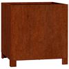 vidaXL Fioriera con Gambe Ruggine 40x40x40 cm Acciaio Corten