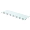 vidaXL Mensole in Vetro Trasparente 2 pz 80x20 cm