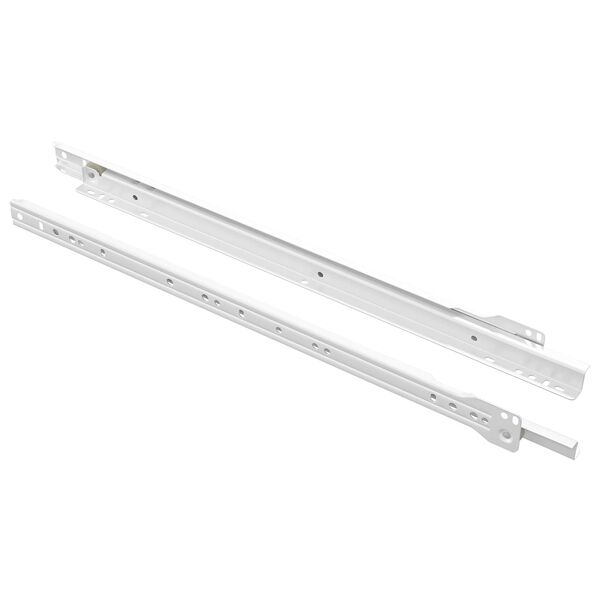 vidaXL Scorrevole per cassetti 2 pcs Bianco 450 mm Acciaio