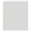 vidaXL Comodino Bianco 34,5x39x44 cm in Acciaio