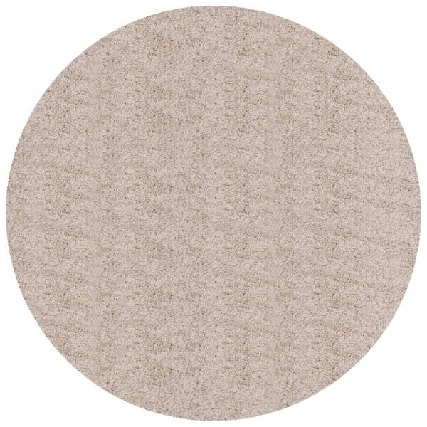 vidaXL Tappeto Shaggy PAMPLONA a Pelo Lungo Moderno Beige &Oslash; 240 cm