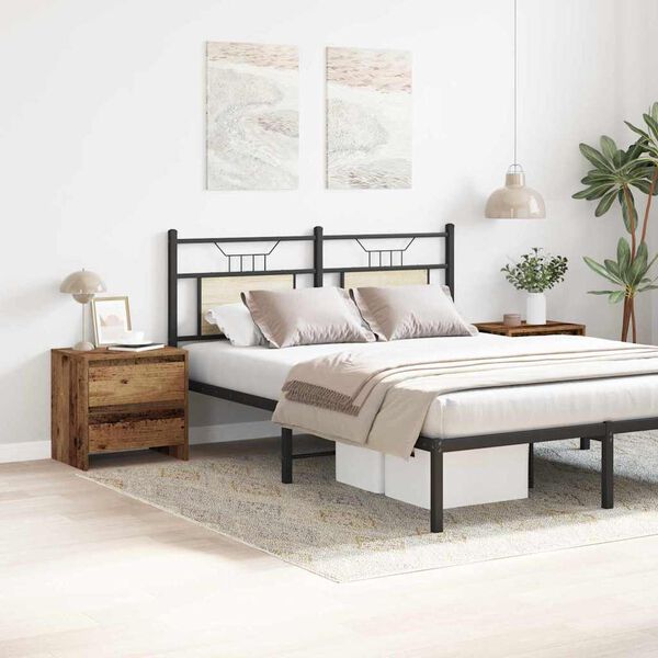 vidaXL Armadio da Notte 2 pcs Legno vecchio 45 x 34 x 44,5 cm