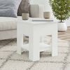 vidaXL Tavolino da Salotto Bianco Lucido 40x40x42 cm Legno Multistrato