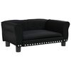 vidaXL Lettino per Cani Nero 70x45x30 cm in Similpelle