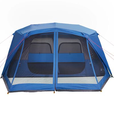 vidaXL Tenda Campeggio 10 Persone Blu Rilascio Rapido Impermeabile