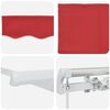 vidaXL Tenda da Sole Rosso 300 x 250 x 165 cm Poliestere