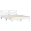 vidaXL Struttura del letto Bianco 152 x 203 cm Legno multistrato