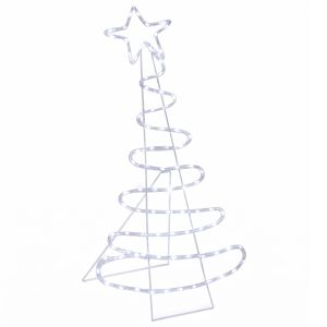vidaXL Sagoma albero di Natale LED LOVIISA 100 LED Bianco freddo