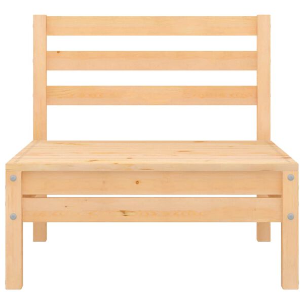 vidaXL Set Divani da Giardino 4 pz in Legno Massello di Pino
