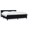vidaXL Giroletto a Molle con Materasso Nero 180x210 cm in Velluto