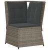 vidaXL Set Divani da Giardino 5 pz con Cuscini in Polyrattan Grigio