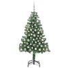 vidaXL Albero di Natale con 300 LED con supporto Verde 180 cm PVC