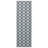 vidaXL Runner Tappeto ORIZ 1150 gsm Motivo in rete nera