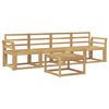 vidaXL Set di divani da esterno 5 pz Bianco Legno di Acacia Massello