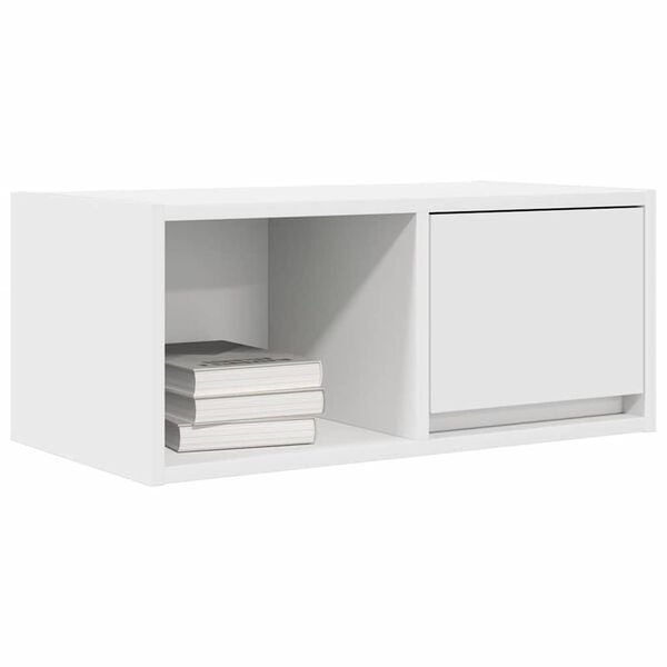 vidaXL Mobile Porta TV Bianco 60x31x25,5 cm in Legno Multistrato