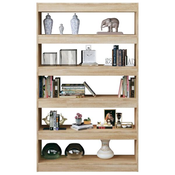 vidaXL Libreria/Divisorio Rovere Sonoma 100x30x166 cm