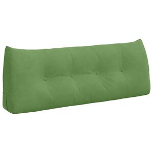 vidaXL Cuscino per Schiena Verde chiaro 120 x 24 x 50 cm Velluto