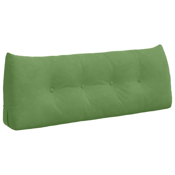 vidaXL Cuscino per Schiena Verde chiaro 120 x 24 x 50 cm Velluto