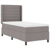 vidaXL Letto a Sorgente LED con testiera Talpa 90 x 200 cm Tessuto