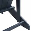 vidaXL Sedia Adirondack Blu navy 82 x 74 x 92 cm HDPE