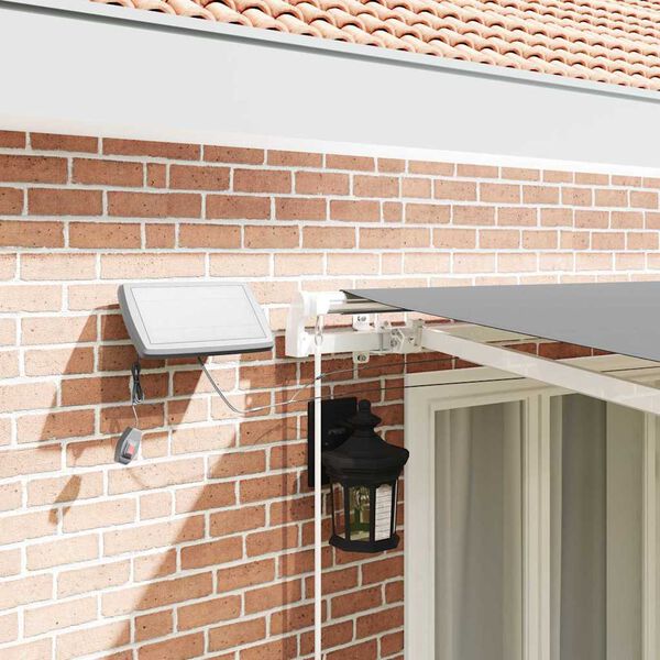 vidaXL Tenda da Sole con Bianco 5 × 3,5 m Metallo