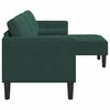 vidaXL Set di divani Verde Scuro 173 x 131 x 67 cm Poliestere
