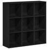 vidaXL Mobile libreria Rovere Nero 98x29x97,5 cm in Legno Multistrato