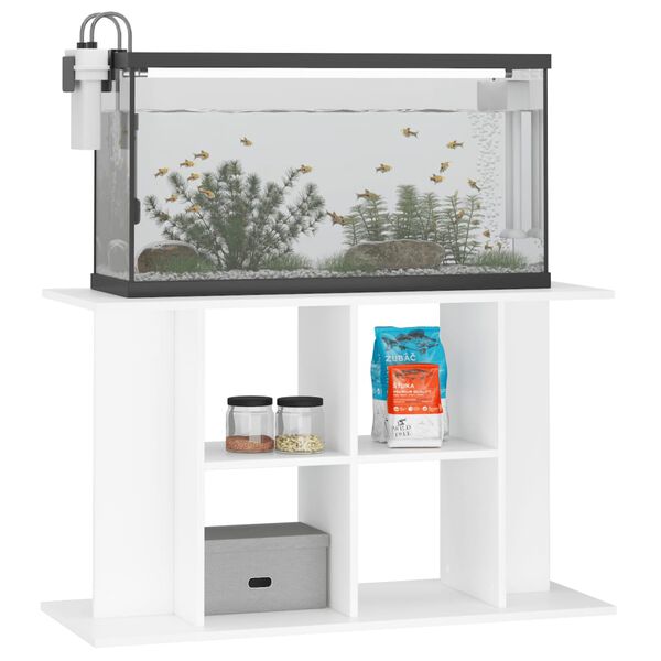 vidaXL Supporto per Acquario 100x40x60 cm in Legno Multistrato Bianco
