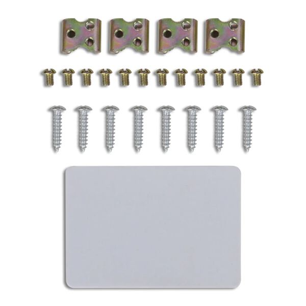 vidaXL Set Auto Chiusura Centralizzata con 2 Telecomandi 4 Motori 12 V