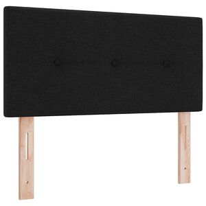 vidaXL Testiera con testiera Nero 100 cm Pelle Sintetica