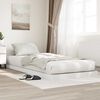 vidaXL Struttura letto a terra Bianco 90 x 190 cm Legno multistrato