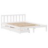 vidaXL Letto senza Materasso Bianco 160x200 cm Legno Massello di Pino