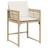 vidaXL Set da Pranzo da Giardino 13 pz con Cuscini Beige in Polyrattan